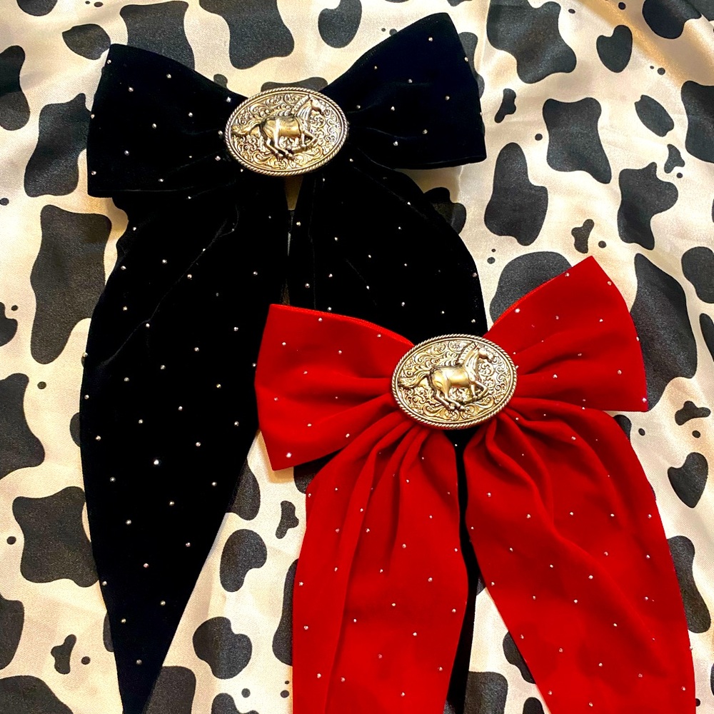 Horse Buckle Bling Bow Set 🐴